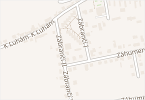 Zábrančí I v obci Zlín - mapa ulice