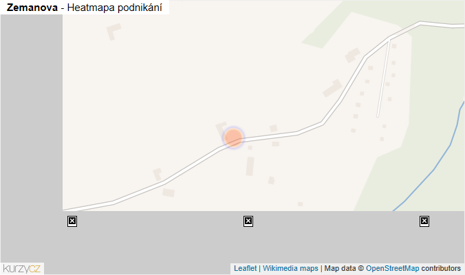 Mapa Zemanova - Firmy v ulici.