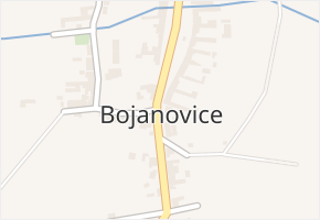 Bojanovice v obci Zlobice - mapa části obce