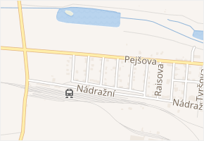 Boženy Němcové v obci Zlonice - mapa ulice