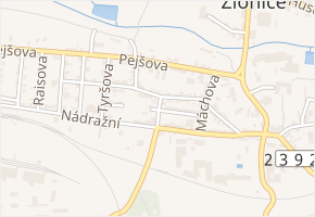 Denisova v obci Zlonice - mapa ulice