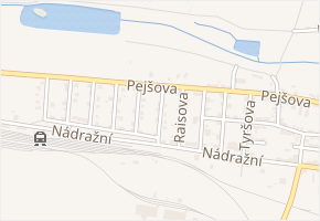 Jiráskova v obci Zlonice - mapa ulice
