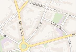 Alšova v obci Znojmo - mapa ulice