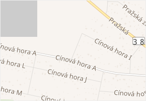 Cínová hora A v obci Znojmo - mapa ulice