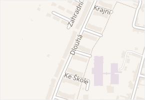 Dlouhá v obci Znojmo - mapa ulice