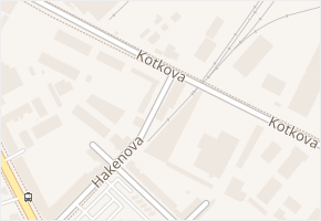 Hakenova v obci Znojmo - mapa ulice
