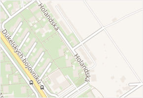 Holandská v obci Znojmo - mapa ulice