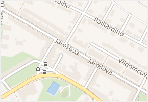 Jarošova v obci Znojmo - mapa ulice