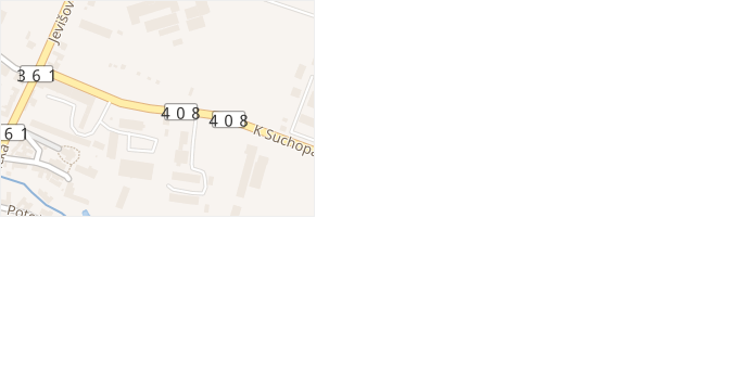 K Suchopádu v obci Znojmo - mapa ulice