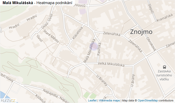 Mapa Malá Mikulášská - Firmy v ulici.