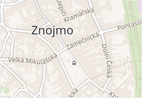 Masarykovo náměstí v obci Znojmo - mapa ulice