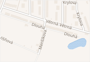 Menšíkova v obci Znojmo - mapa ulice