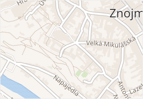 Mikulášské náměstí v obci Znojmo - mapa ulice