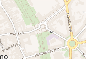 náměstí Komenského v obci Znojmo - mapa ulice