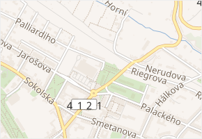 Písečná v obci Znojmo - mapa ulice