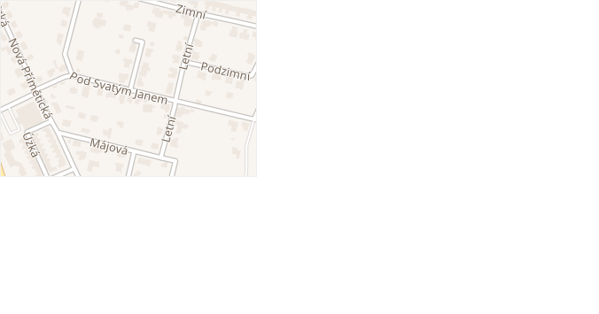 Pod Svatým Janem v obci Znojmo - mapa ulice