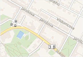 Puškinova v obci Znojmo - mapa ulice