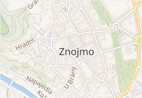 Radniční v obci Znojmo - mapa ulice