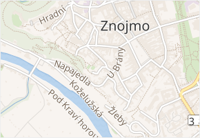 Slepá v obci Znojmo - mapa ulice