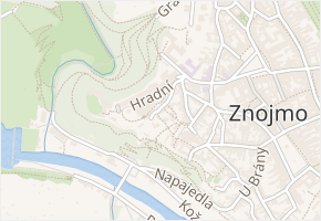Úvoz v obci Znojmo - mapa ulice