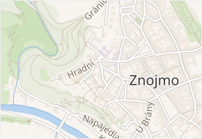 Velká Františkánská v obci Znojmo - mapa ulice