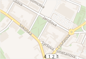 Žižkovo náměstí v obci Znojmo - mapa ulice