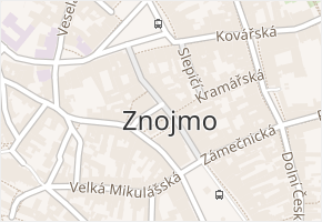 Znojmo v obci Znojmo - mapa části obce