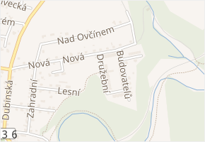 Družební v obci Zruč nad Sázavou - mapa ulice