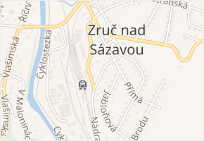 Na Kopečku v obci Zruč nad Sázavou - mapa ulice