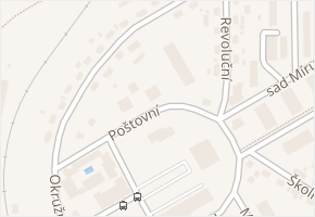 Poštovní v obci Zruč nad Sázavou - mapa ulice