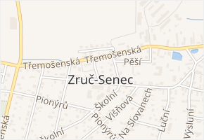 Kolmá v obci Zruč-Senec - mapa ulice
