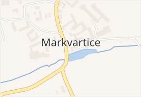 Markvartice v obci Zubčice - mapa části obce