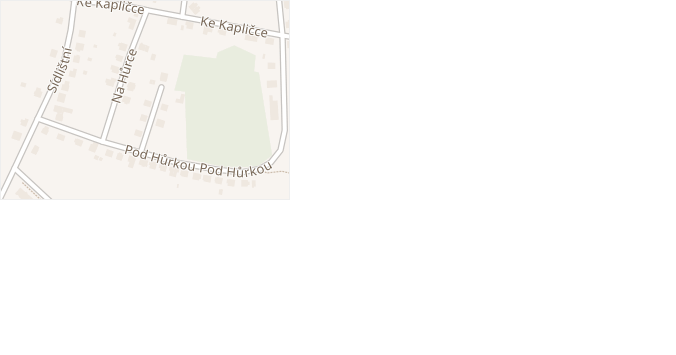 Na Hůrce v obci Zubří - mapa ulice