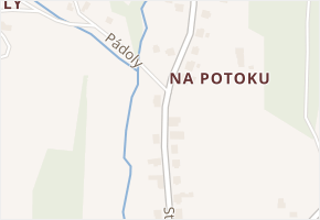 Na Potoku v obci Zubří - mapa ulice