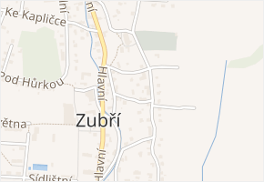 Pod Kostelem v obci Zubří - mapa ulice