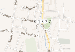Školní v obci Zubří - mapa ulice
