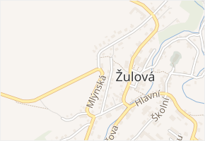 Komenského v obci Žulová - mapa ulice