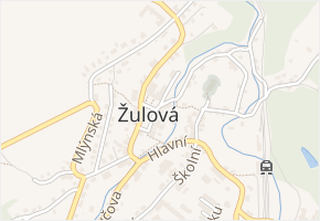 Mariánské náměstí v obci Žulová - mapa ulice
