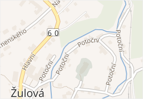 Potoční v obci Žulová - mapa ulice