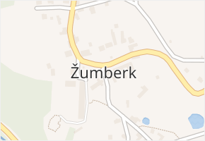 Žumberk v obci Žumberk - mapa části obce