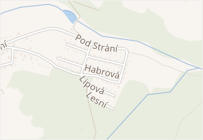Habrová v obci Zvánovice - mapa ulice