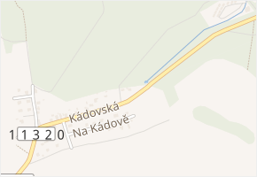 Kádovská v obci Zvánovice - mapa ulice