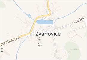 Krátká v obci Zvánovice - mapa ulice