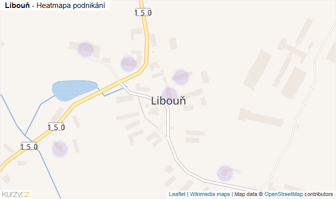 Mapa Libouň - Firmy v části obce.