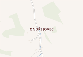 Ondřejovec v obci Zvěstov - mapa části obce