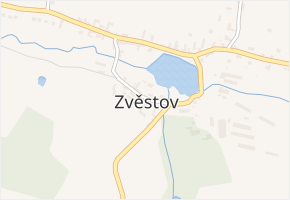 Zvěstov v obci Zvěstov - mapa části obce