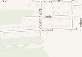 U Lesa v obci Zvole - mapa ulice