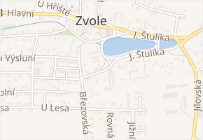 U Ovčína v obci Zvole - mapa ulice