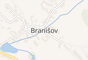 Branišov v obci Zvole - mapa části obce