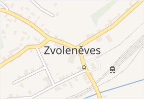 Zvoleněves v obci Zvoleněves - mapa části obce